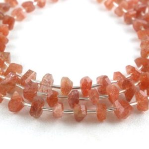 Shop Sunstone Chip & Nugget Beads! AAA Quality 1 Strand Natural Sunstone Nuggets,28 Pieces,Faceted Nuggets,Sunstone Gemstone,Making Jewelry, 8-10 MM, Sunstone Stone,Wholesale | Natural genuine chip Sunstone beads for beading and jewelry making.  #jewelry #beads #beadedjewelry #diyjewelry #jewelrymaking #beadstore #beading #affiliate #ad