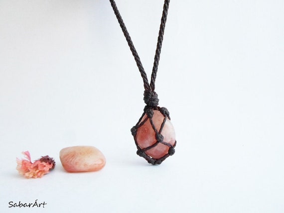 Adjustable Sunstone Necklace, Sunstone Pendant, Sunstone Jewelry