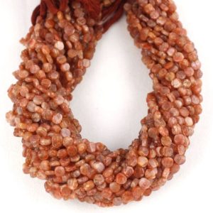 Shop Sunstone Bead Shapes! 1 Strand Natural Sunstone Coin Shape Approx 5-6mm Beads Smooth Beads 13" Long, Sunstone Bead, Sunstone,Smooth Sunstone,Best Quality Sunstone | Natural genuine other-shape Sunstone beads for beading and jewelry making.  #jewelry #beads #beadedjewelry #diyjewelry #jewelrymaking #beadstore #beading #affiliate #ad