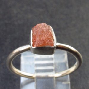 Shop Sunstone Rings! Raw Sunstone 925 Silver Ring From Tanzania – 1.9 Grams – Size 8.5 | Natural genuine Sunstone rings, simple unique handcrafted gemstone rings. #rings #jewelry #shopping #gift #handmade #fashion #style #affiliate #ad
