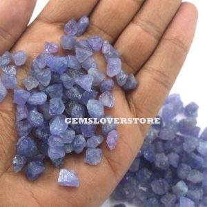Shop Tanzanite Stones & Crystals! 50 Pieces Loose Gemstone 6-8 MM Raw, Natural Tanzanite Gemstone, Untreated Violet Blue Tanzanite Rough Stone Beautiful Blue Tanzanite Rough | Natural genuine stones & crystals in various shapes & sizes. Buy raw cut, tumbled, or polished gemstones for making jewelry or crystal healing energy vibration raising reiki stones. #crystals #gemstones #crystalhealing #crystalsandgemstones #energyhealing #affiliate #ad