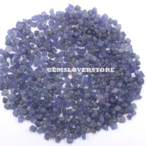 Shop Tanzanite Stones & Crystals! 50 Pieces Violet Tanzanite 4-6 MM Raw, Untreated Rough Natural Blue Tanzanite Gemstone Semi Precious Stone Rough Genuine Tanzanite Rough | Natural genuine stones & crystals in various shapes & sizes. Buy raw cut, tumbled, or polished gemstones for making jewelry or crystal healing energy vibration raising reiki stones. #crystals #gemstones #crystalhealing #crystalsandgemstones #energyhealing #affiliate #ad