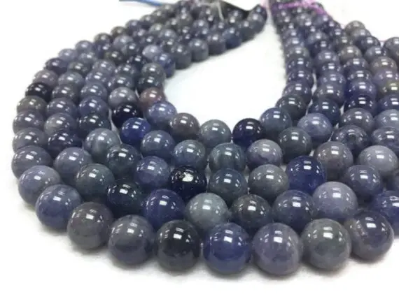 Tanzanite Round Beads 12 Mm Size - Length 40 Cm Good Quality Beads - Tanzanite Beads