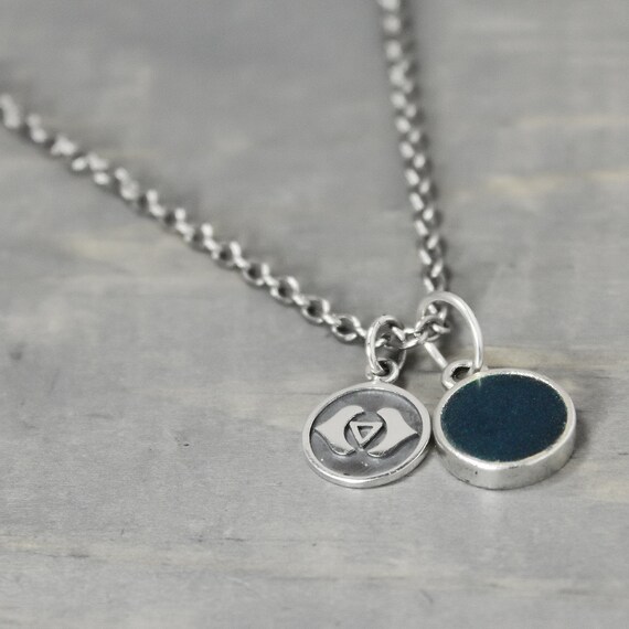 Third Eye Chakra Necklace - Blue Azurite Necklace - Crystal Necklace
