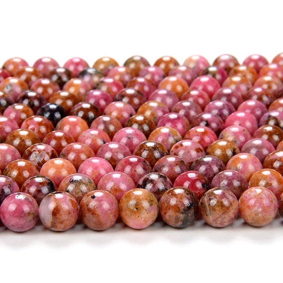 Natural Thulite Pink Zoisite Gemstone Grade A Round 5mm 6mm Loose Beads (d201) Natural Thulite Pink Zoisite Gemstone Grade A Round 5mm 6mm Loose Beads (d201)