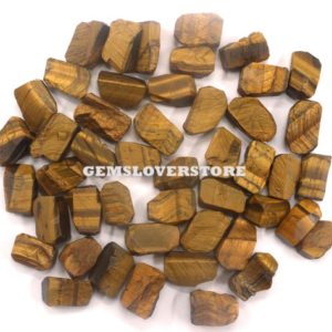 Shop Raw & Rough Tiger Eye Stones! 10 Piece Universal Stone Rough Size 16-18 MM Raw Material for Jewelry, Natural Tiger eye Gemstone Chunk Rough Healing Crystal Loose Gemstone | Natural genuine stones & crystals in various shapes & sizes. Buy raw cut, tumbled, or polished gemstones for making jewelry or crystal healing energy vibration raising reiki stones. #crystals #gemstones #crystalhealing #crystalsandgemstones #energyhealing #affiliate #ad