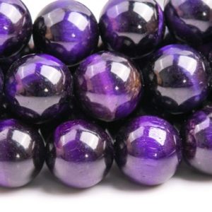 Shop Tiger Eye Round Beads! Tiger Eye Gemstone Beads 12MM Purple Round AA Quality Loose Beads (106415) | Natural genuine round Tiger Eye beads for beading and jewelry making.  #jewelry #beads #beadedjewelry #diyjewelry #jewelrymaking #beadstore #beading #affiliate #ad