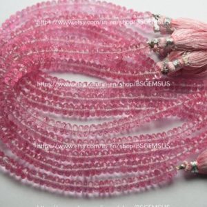 Shop Topaz Beads! 8 Inch Strand,Finest Quality,Mystic Pink Topaz Micro Faceted Rondelles,Size. 6mm | Natural genuine beads Topaz beads for beading and jewelry making.  #jewelry #beads #beadedjewelry #diyjewelry #jewelrymaking #beadstore #beading #affiliate #ad