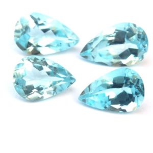 Shop Topaz Faceted Beads! AAA Quality 4 Piece Lot Natural Blue Topaz Gemstone,Faceted Pear Shape Cut Stone,Making Blue Jewelry,Size 10×16-11×17 MM,December Birthstone | Natural genuine faceted Topaz beads for beading and jewelry making.  #jewelry #beads #beadedjewelry #diyjewelry #jewelrymaking #beadstore #beading #affiliate #ad
