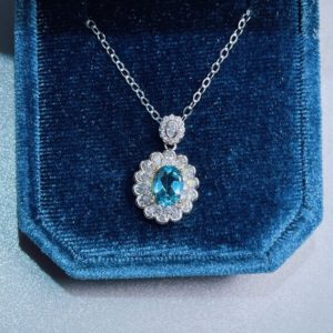 Shop Topaz Necklaces! Fancy Blue Topaz Necklace | Gold Topaz Necklace | Dainty Necklace | Topaz Jewelry | Birthstone Necklace | Promise Engagement Gift For Her | Natural genuine Topaz necklaces. Buy handcrafted artisan wedding jewelry.  Unique handmade bridal jewelry gift ideas. #jewelry #beadednecklaces #gift #crystaljewelry #shopping #handmadejewelry #wedding #bridal #necklaces #affiliate #ad