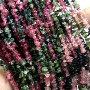 Shop Tourmaline Chip & Nugget Beads! 35" Long Natural Multi Tourmaline Chips Beads,Uncut Beads,Tourmaline Beads,4-5 MM,Jewelry Making,Polished Smooth Beads ,Wholesale Pric | Natural genuine chip Tourmaline beads for beading and jewelry making.  #jewelry #beads #beadedjewelry #diyjewelry #jewelrymaking #beadstore #beading #affiliate #ad