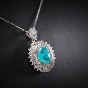 Shop Tourmaline Necklaces! Paraiba Necklace – Sterling Silver Paraiba Tourmaline Necklace | Natural genuine Tourmaline necklaces. Buy crystal jewelry, handmade handcrafted artisan jewelry for women.  Unique handmade gift ideas. #jewelry #beadednecklaces #beadedjewelry #gift #shopping #handmadejewelry #fashion #style #product #necklaces #affiliate #ad