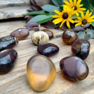 Tumbled Amber | Natural genuine stones & crystals in various shapes & sizes. Buy raw cut, tumbled, or polished gemstones for making jewelry or crystal healing energy vibration raising reiki stones. #crystals #gemstones #crystalhealing #crystalsandgemstones #energyhealing #affiliate #ad