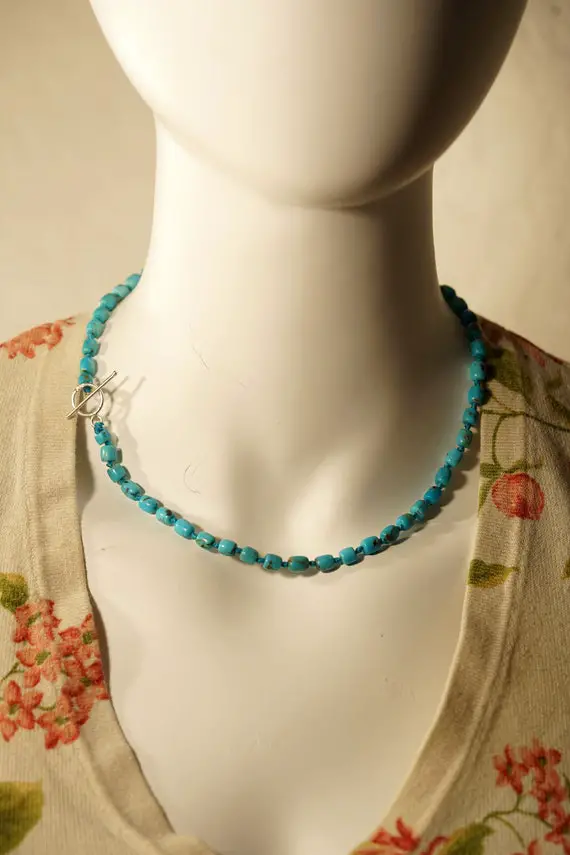 Turquoise Choker • Turquoise Necklace • Heishi Turquoise Choker • 5mm Necklace • Turquoise Necklace Beads • 4021