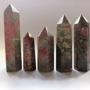 Shop Unakite Points & Wands! Unakite Crystal Points / Crystal Towers – Special and Grounding | Natural genuine stones & crystals in various shapes & sizes. Buy raw cut, tumbled, or polished gemstones for making jewelry or crystal healing energy vibration raising reiki stones. #crystals #gemstones #crystalhealing #crystalsandgemstones #energyhealing #affiliate #ad