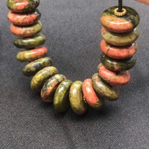 Shop Unakite Necklaces! UNAKITE  jasper necklace | Natural genuine Unakite necklaces. Buy crystal jewelry, handmade handcrafted artisan jewelry for women.  Unique handmade gift ideas. #jewelry #beadednecklaces #beadedjewelry #gift #shopping #handmadejewelry #fashion #style #product #necklaces #affiliate #ad