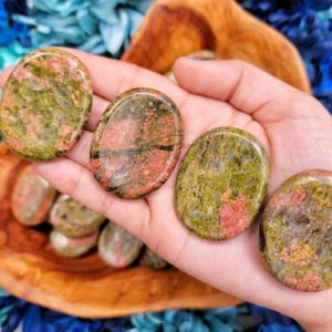 Unakite Worry Stone – Unakite Stone- Heart Chakra – No. 340 | Natural genuine stones & crystals in various shapes & sizes. Buy raw cut, tumbled, or polished gemstones for making jewelry or crystal healing energy vibration raising reiki stones. #crystals #gemstones #crystalhealing #crystalsandgemstones #energyhealing #affiliate #ad