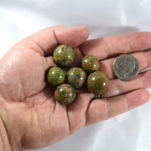 Shop Unakite Shapes! You Pick Unakite Mini Spheres | Natural genuine stones & crystals in various shapes & sizes. Buy raw cut, tumbled, or polished gemstones for making jewelry or crystal healing energy vibration raising reiki stones. #crystals #gemstones #crystalhealing #crystalsandgemstones #energyhealing #affiliate #ad