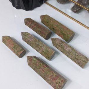 Shop Unakite Points & Wands! Unakite Tower Natural Stone Mineral Specimen Point Wand Healing Crystal Generator Obelisk Polished Free Standing Red Jasper Green Epidote | Natural genuine stones & crystals in various shapes & sizes. Buy raw cut, tumbled, or polished gemstones for making jewelry or crystal healing energy vibration raising reiki stones. #crystals #gemstones #crystalhealing #crystalsandgemstones #energyhealing #affiliate #ad