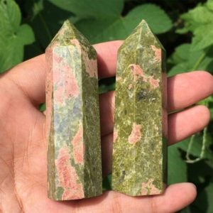 Unakite Tower-Unakite Point-Gemstone Tower-Healing Crystal Point-Reiki Chakra Stone-Meditation Crystal Tool | Natural genuine stones & crystals in various shapes & sizes. Buy raw cut, tumbled, or polished gemstones for making jewelry or crystal healing energy vibration raising reiki stones. #crystals #gemstones #crystalhealing #crystalsandgemstones #energyhealing #affiliate #ad
