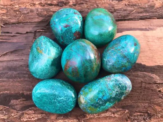 Updated Choose Your Chrysocolla Tumbled Stone Crystal ~ Peru