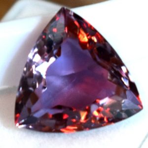 12.35 Ct Natural Alexandrite Certified Loose Gemstone Trillion Shape With Size 16.02X16.02X8.97MM, Best Sale Going on With a Heavy Discount. |  #affiliate