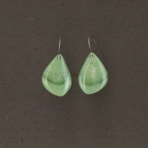 Variscite and Sterling Silver Earrings Handmade by Chris Hay