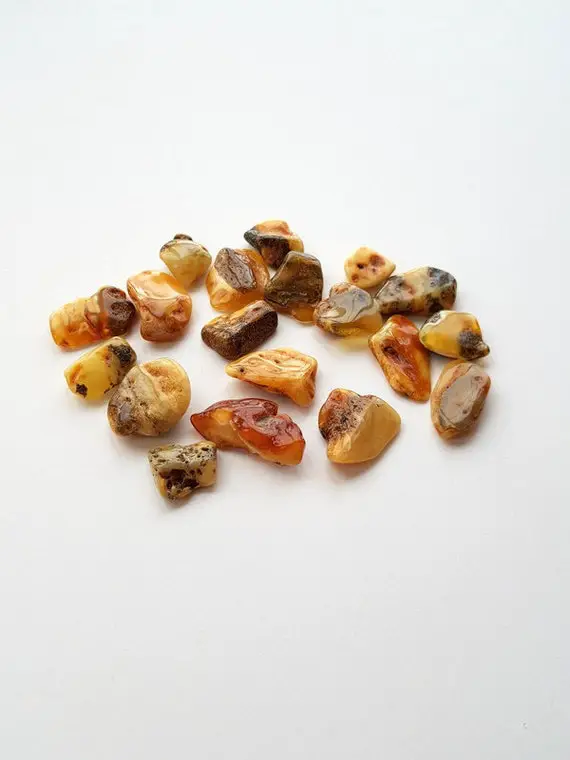 Yellow Baltic Amber, Natural Baltic Amber, Tumbled Stones, Yellow Amber, Loose Amber Stones,  Amber Polished Pieces, Natural Amber