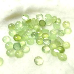 Shop Prehnite Cabochons! 10 pieces 3mm Prehnite Cabochon Round Loose Gemstone, Prehnite Round Cabochon Gemstone, Mint Green Prehnite Cabochon Round Loose Gemstone | Natural genuine stones & crystals in various shapes & sizes. Buy raw cut, tumbled, or polished gemstones for making jewelry or crystal healing energy vibration raising reiki stones. #crystals #gemstones #crystalhealing #crystalsandgemstones #energyhealing #affiliate #ad