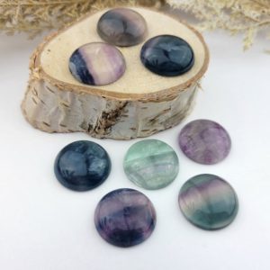 4pcs Natural Fluorite Cabochons – 18mm Round Circle Half Dome – Rainbow Fluorite Gemstone Cabochons – Round Gemstone Crystal | Natural genuine stones & crystals in various shapes & sizes. Buy raw cut, tumbled, or polished gemstones for making jewelry or crystal healing energy vibration raising reiki stones. #crystals #gemstones #crystalhealing #crystalsandgemstones #energyhealing #affiliate #ad