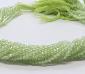 Shop Prehnite Rondelle Beads! 5 Strand AAA Natural Prehnite Faceted Rondelle Beads, 3 MM Prehnite Gemstone Beads, 13 Inch faceted Natural Prynite Beads Strand | Natural genuine rondelle Prehnite beads for beading and jewelry making.  #jewelry #beads #beadedjewelry #diyjewelry #jewelrymaking #beadstore #beading #affiliate #ad