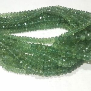 Shop Fluorite Rondelle Beads! AAA+++1 Strand Natural Green Fluorite Faceted Rondelle Beads/Green Fluorite Faceted Rondelle Beads/5.00mm to 14.00mm/14.25" Length. | Natural genuine rondelle Fluorite beads for beading and jewelry making.  #jewelry #beads #beadedjewelry #diyjewelry #jewelrymaking #beadstore #beading #affiliate #ad