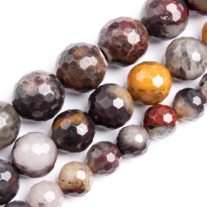 Shop Agate Faceted Beads! Gray Brown Agate Beads Genuine Natural Grade AAA Gemstone Micro Faceted Round Loose Beads 6MM 8MM 10MM Bulk Lot Options | Natural genuine faceted Agate beads for beading and jewelry making.  #jewelry #beads #beadedjewelry #diyjewelry #jewelrymaking #beadstore #beading #affiliate #ad