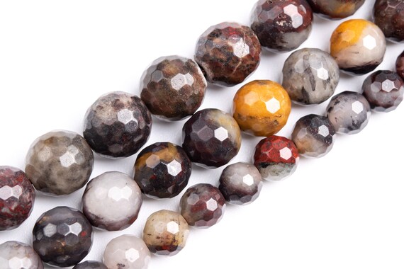 Gray Brown Agate Beads Genuine Natural Grade Aaa Gemstone Micro Faceted Round Loose Beads 6mm 8mm 10mm Bulk Lot Options