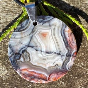 Shop Agate Necklaces! Unisex Crazy Lace Agate Healing Stone Necklace! | Natural genuine Agate necklaces. Buy crystal jewelry, handmade handcrafted artisan jewelry for women.  Unique handmade gift ideas. #jewelry #beadednecklaces #beadedjewelry #gift #shopping #handmadejewelry #fashion #style #product #necklaces #affiliate #ad