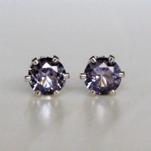 Shop Alexandrite Earrings! NEW Alexandrite 5 or 6mm Studs ~ Alexandrite Earrings ~ Alexandrite Stud Earrings ~ Purple to Blue Color Change Alexandrite ~June Birthstone | Natural genuine Alexandrite earrings. Buy crystal jewelry, handmade handcrafted artisan jewelry for women.  Unique handmade gift ideas. #jewelry #beadedearrings #beadedjewelry #gift #shopping #handmadejewelry #fashion #style #product #earrings #affiliate #ad