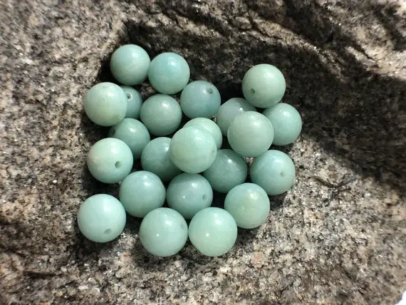 Blue Amazonite Beads, Wholesale Gemstone Natural Stone Russian Amazonite Jewelry Beads, 4mm 6mm 8mm 10mm 12mm 5-200pcs