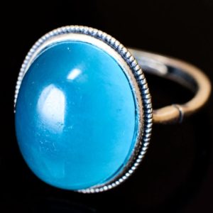 Shop Amazonite Rings! Amazonite Ring 925 Sterling Silver Adjustable Size | Natural genuine Amazonite rings, simple unique handcrafted gemstone rings. #rings #jewelry #shopping #gift #handmade #fashion #style #affiliate #ad
