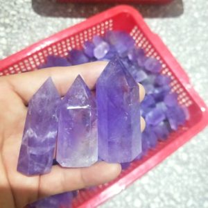 Shop Amethyst Points & Wands! Bulk Sale Amethyst Point 5 pcs or 10 pcs Bulk Natural Amethyst Tower Crystal Quartz Obelisk Wholesale | Natural genuine stones & crystals in various shapes & sizes. Buy raw cut, tumbled, or polished gemstones for making jewelry or crystal healing energy vibration raising reiki stones. #crystals #gemstones #crystalhealing #crystalsandgemstones #energyhealing #affiliate #ad