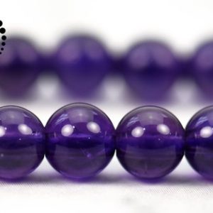 Shop Amethyst Round Beads! Grade AA Amethyst smooth round beads,purple Amethyst,crystal quartz,natural,deep purple color,4mm 8mm for choice,15" full strand | Natural genuine round Amethyst beads for beading and jewelry making.  #jewelry #beads #beadedjewelry #diyjewelry #jewelrymaking #beadstore #beading #affiliate #ad