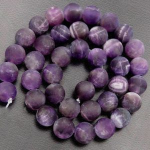 Shop Amethyst Beads! Natural Matte Amethyst Beads, Purple Matte Gemstone beads, Stone Beads, Spacer Beads, Round Natural Beads Full Strand 4mm 6mm 8mm 10mm 12 mm | Natural genuine beads Amethyst beads for beading and jewelry making.  #jewelry #beads #beadedjewelry #diyjewelry #jewelrymaking #beadstore #beading #affiliate #ad