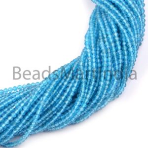 Shop Apatite Faceted Beads! Neon Apatite Faceted Rondelle Natural Beads, 2.25-2.50 Mm Neon Apatite Beads, Apatite Faceted Beads, Apatite Rondelle Indian Cut Beads | Natural genuine faceted Apatite beads for beading and jewelry making.  #jewelry #beads #beadedjewelry #diyjewelry #jewelrymaking #beadstore #beading #affiliate #ad