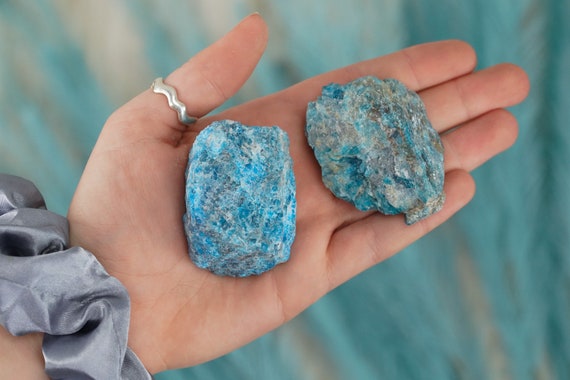 Large Raw Blue Apatite Stone