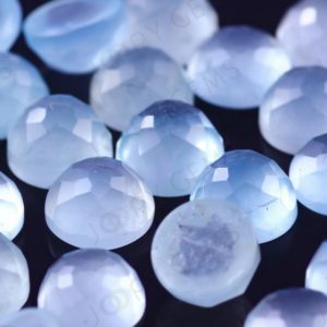 Shop Aquamarine Stones & Crystals! Aquamarine (milky) Rose Cut Cabochon 5mm Round – per stone | Natural genuine stones & crystals in various shapes & sizes. Buy raw cut, tumbled, or polished gemstones for making jewelry or crystal healing energy vibration raising reiki stones. #crystals #gemstones #crystalhealing #crystalsandgemstones #energyhealing #affiliate #ad