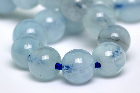 5-6mm Aquamarine Beads Grade Aa Genuine Natural Gemstone Half Strand Round Loose Beads 7.5" Bulk Lot 1,3,5,10 And 50 (100739h-311)