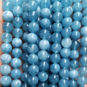 Aquamarine Smooth And Round Beads,4mm 6mm 8mm 10mm 12mm Aquamarine Beads Wholesale Supply,one strand 15" | Natural genuine beads Gemstone beads for beading and jewelry making.  #jewelry #beads #beadedjewelry #diyjewelry #jewelrymaking #beadstore #beading #affiliate #ad