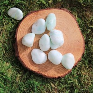 Shop Tumbled Aragonite Crystals & Pocket Stones! Light Blue Aragonite Tumbled | Natural genuine stones & crystals in various shapes & sizes. Buy raw cut, tumbled, or polished gemstones for making jewelry or crystal healing energy vibration raising reiki stones. #crystals #gemstones #crystalhealing #crystalsandgemstones #energyhealing #affiliate #ad