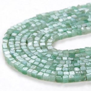 2MM Green Aventurine Gemstone Nugget Cube Loose Beads 15.5 inch Full Strand (80008878-P13) | Natural genuine chip Aventurine beads for beading and jewelry making.  #jewelry #beads #beadedjewelry #diyjewelry #jewelrymaking #beadstore #beading #affiliate #ad