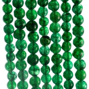 Shop Aventurine Chip & Nugget Beads! 5×4-6x5mm Green Moss Aventurine Gemstone Green Nugget Round Loose Beads 14 inch Full Strand (90185161-892) | Natural genuine chip Aventurine beads for beading and jewelry making.  #jewelry #beads #beadedjewelry #diyjewelry #jewelrymaking #beadstore #beading #affiliate #ad