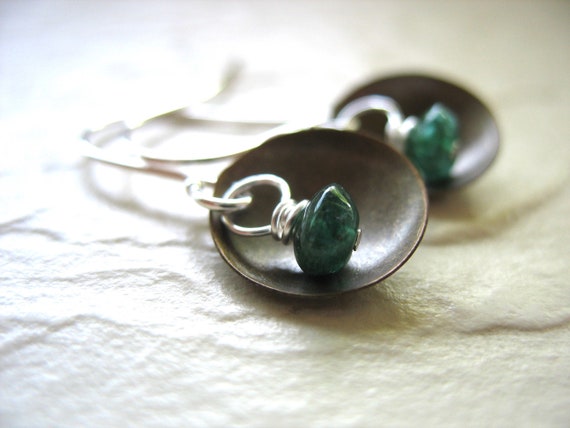 Green Aventurine Gemstone Earrings Jewelry Handmade In Usa